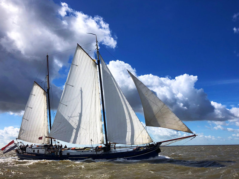 Weekend zeilen op de Waddenzee aan boord van de Poolster vanuit Harlingen